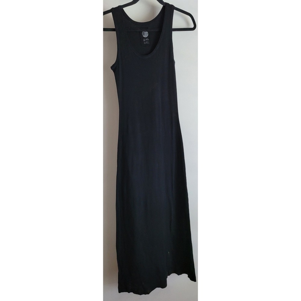 88 Womens Maxi Dress Size 3 Black Solid Sleeveless Minimalist Gown Slip